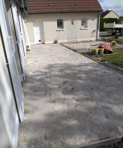 Photo de galerie - Réalisation dallage 
