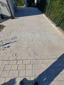 Photo de galerie - Béton imprimé avec couleur 