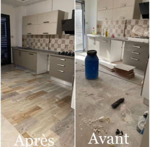 Photo de galerie - Avant après d’une livraison d’appartement 