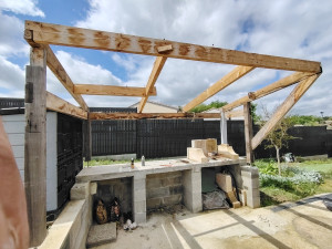 Photo de galerie - Dépose charpente 