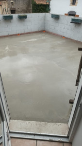 Photo de galerie - Ragréage sur terrasse 