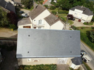 Photo de galerie - Réalisation couverture en ardoise