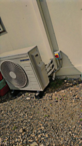 Photo de galerie - Installation d'une pompe à chaleur multi-split samsung