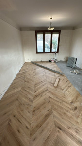 Photo de galerie - Pose de parquet - Revêtement de sol