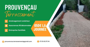 Photo de galerie - Mise en place de graviers