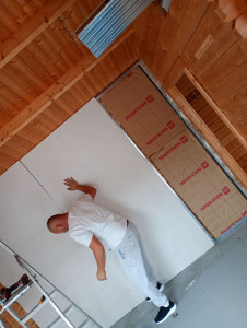 Photo de galerie - Isolation laine de roche placo BA13