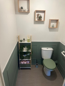 Photo de galerie - Mise en peinture / Pose de moulures / Pose ( abattant, étagères, meubles)