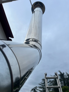 Photo de galerie - Installation conduit de fumée 