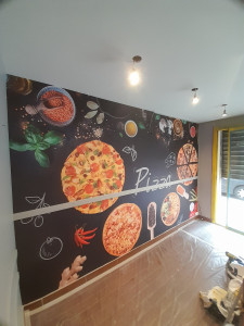 Photo de galerie - Décoration pizzeria , restaurant