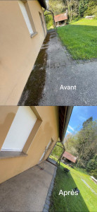 Photo de galerie - Nettoyage à haute pression avec l’application d’un anti mousse 