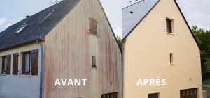 Photo de galerie - Nettoyage façade plus peinture 