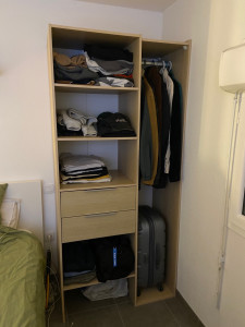 Photo de galerie - Montage dressing sur mesure avec penderie 
