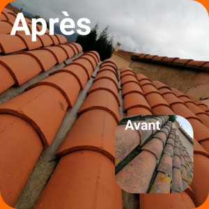 Photo réalisation - Couverture - Toiture - La Main Verte - Perpignan (Haut Vernet 1) : Nettoyage toiture 