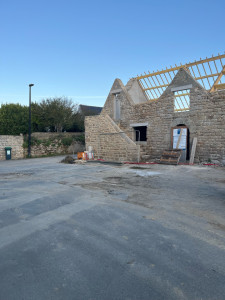 Photo de galerie - Le mur de pierre que nous avons rénové