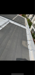 Photo de galerie - Rénovation d’un toit, terrasse, rouleau, bitumée 