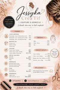 Photo de galerie - Grille de forfait Coiffure 
