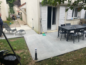 Photo de galerie - Fin de chantier pose de luminaire lissage De La dalle