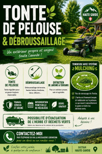 Photo de galerie - Tonte et/ou débroussaillage (possibilité de mulching) 
