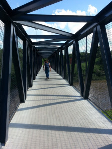 Photo de galerie - Passerelle dans la structure EPN 