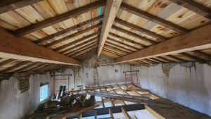 Photo de galerie - Réalisation complète de la charpente 
