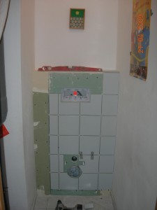 Photo de galerie - instalation WC suspendu