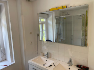 Photo de galerie - Pose de miroirs 