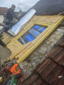 Photo de galerie - Changement de couverture, isolation laine de bois en 160mm plus booster hybride avec R 3,95m2KW