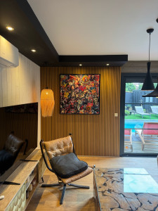 Photo de galerie - Pose de panneaux décoratifs 