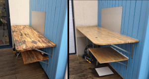 Photo de galerie - Remise en état planche cuisine extérieure
