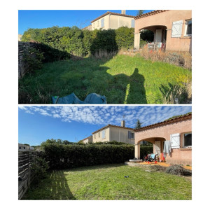 Photo de galerie - Débroussaillage et taille d’une haie 