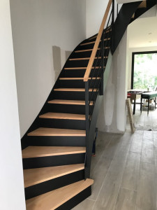 Photo de galerie - Pose d'un escalier 