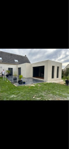 Photo de galerie - Enduit projeté sur un agrandissement 
