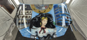 Photo de galerie - Capot deco aerographe 
MAF 2025 double médaille d'or 