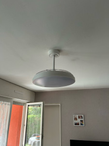 Photo de galerie - Pose ventilateur plafonnier 