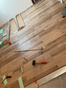 Photo de galerie - Pose parquet 