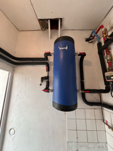 Photo de galerie - Pompe à chaleur, air eau avec production d'eau chaude.