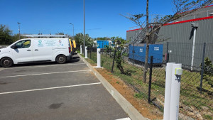 Photo de galerie - Création d'un parc pour recharge véhicule électrique