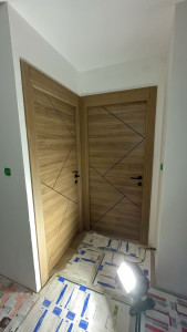 Photo de galerie - Pose bloc porte fin de chantier 