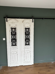 Photo de galerie - Pose porte à galandage