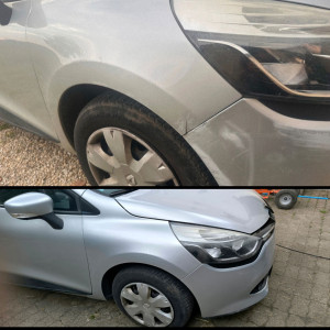 Photo de galerie - Réparation peinture Aile avant Clio IV