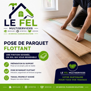 Photo de galerie - Pose de parquet flottant