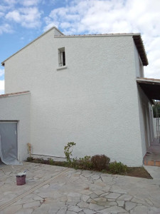 Photo de galerie - Peinture sur façade terminé.