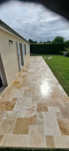 Photo de galerie - Pose travertin 