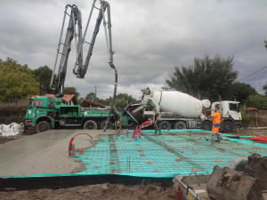 Photo de galerie - Fondation et dalle complète pour cette maison a étages en construction par nos soins ?