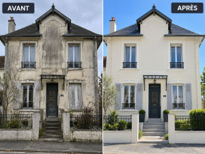 Photo de galerie - Rénovation façade avant après 