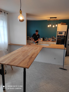 Photo de galerie - Pose plan de travail cuisine 