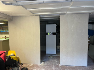 Photo de galerie - Création d’une pièce chaufferie 