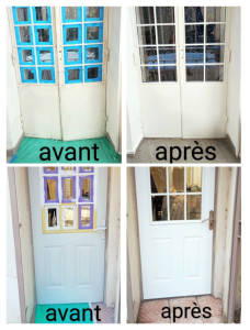 Photo de galerie - Ponçage porte