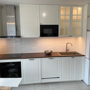 Photo de galerie - Montage cuisine depuis 0. installation électrique, découpe, raccordements à l’eau, tuyauterie, montages meubles, mise à niveau 