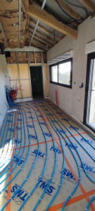 Photo de galerie - Pose plancher chauffants